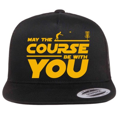 Disc Golf May The Course Be With You Frisbee Golf Gift Flatbill Hat