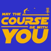 Disc Golf May The Course Be With You Frisbee Golf Gift 16 in Basic Backpack