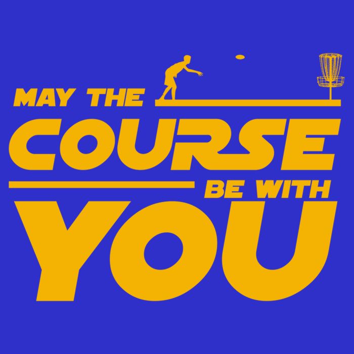 Disc Golf May The Course Be With You Frisbee Golf Gift 16 in Basic Backpack