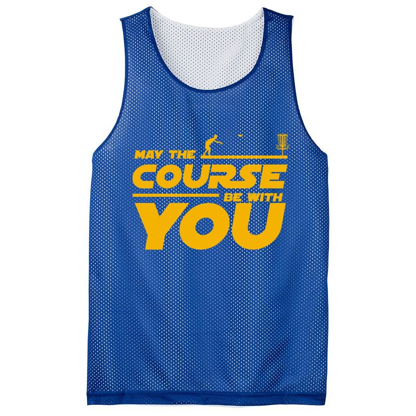 Disc Golf May The Course Be With You Frisbee Golf Gift Mesh Reversible Basketball Jersey Tank