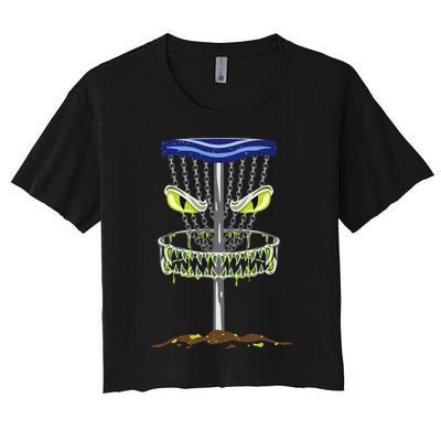 Disc Golf Men Disc Golf Monster Women's Crop Top Tee