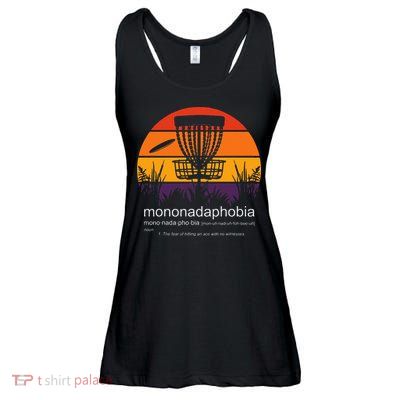 Disc Golf Mononadaphobia Funny Disk Golf Ladies Essential Flowy Tank