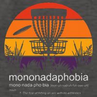Disc Golf Mononadaphobia Funny Disk Golf Vector Backpack