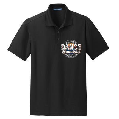 Dance Grandma Mom Mothers Day Dance Grandma Dance Lovers Dry Zone Grid Polo