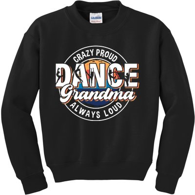 Dance Grandma Mom Mothers Day Dance Grandma Dance Lovers Kids Sweatshirt