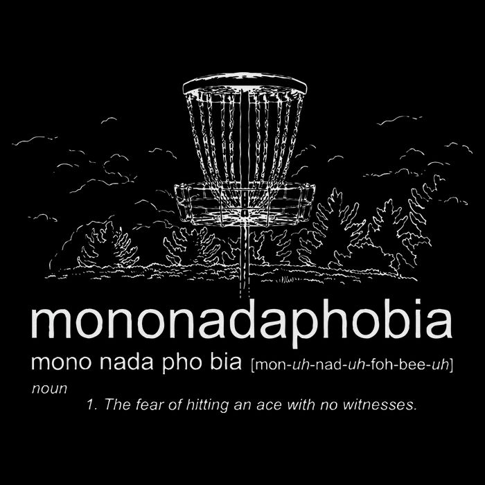 Disc Golf Mononadaphobia funny disk golf Cooling Performance Crew T-Shirt