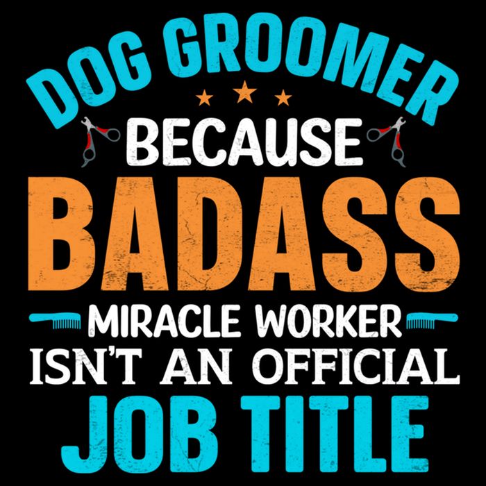 Dog Groomer Miracle Worker Isn't An Job Title Gift Cooling Performance Crew T-Shirt