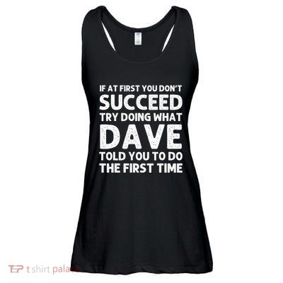 Dave Gift Name Personalized Birthday Funny Christmas Joke Ladies Essential Flowy Tank
