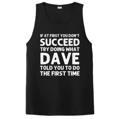 Dave Gift Name Personalized Birthday Funny Christmas Joke PosiCharge Competitor Tank