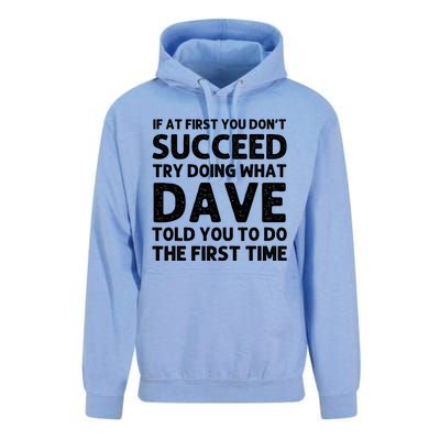 Dave Gift Name Personalized Birthday Funny Christmas Joke Unisex Surf Hoodie