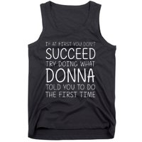 Donna Gift Name Personalized Birthday Funny Christmas Joke Tank Top