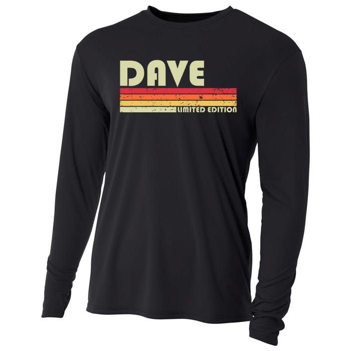 Dave Gift Name Personalized Funny Retro Vintage Birthday Cooling Performance Long Sleeve Crew