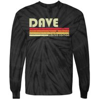 Dave Gift Name Personalized Funny Retro Vintage Birthday Tie-Dye Long Sleeve Shirt