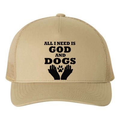 Dogs & God National Dog Day Yupoong Adult 5-Panel Trucker Hat