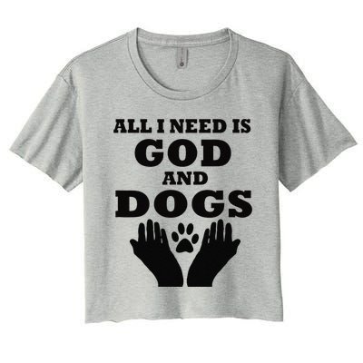 Dogs & God National Dog Day Women's Crop Top Tee