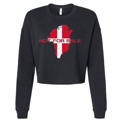 Denmark Greenland Not For Sale Annex Greenland Anti Trump Cropped Pullover Crew