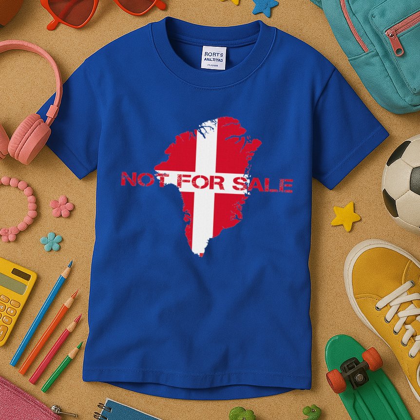 Denmark Greenland Not For Sale Annex Greenland Anti Trump Kids T-Shirt
