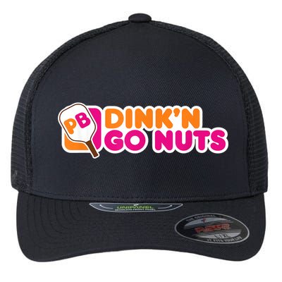 Dink'n Go Nuts Funny Pickleball Player Paddleball Lover Flexfit Unipanel Trucker Cap
