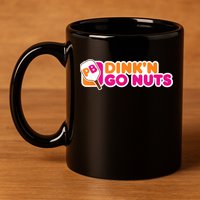 Dink'n Go Nuts Funny Pickleball Player Paddleball Lover 11oz C Handle Ceramic Mug