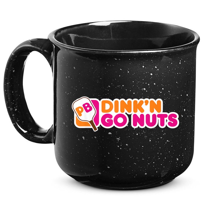 Dink'n Go Nuts Funny Pickleball Player Paddleball Lover 15oz Campfire Ceramic Mug
