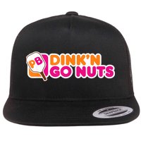 Dink'n Go Nuts Funny Pickleball Player Paddleball Lover Flatbill Hat
