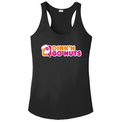 Dink'n Go Nuts Funny Pickleball Player Paddleball Lover Ladies PosiCharge Competitor Racerback Tank