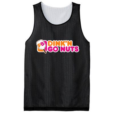 Dink'n Go Nuts Funny Pickleball Player Paddleball Lover Mesh Reversible Basketball Jersey Tank
