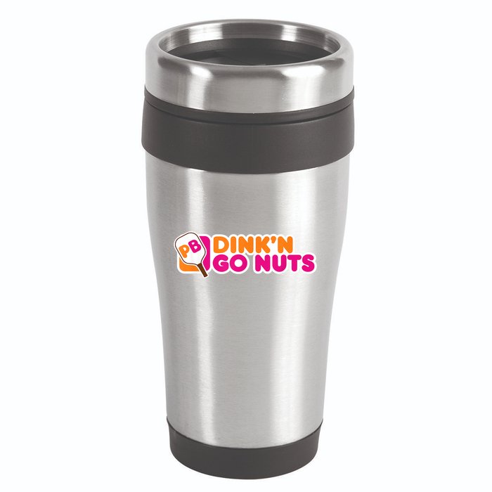 Dink'n Go Nuts Funny Pickleball Player Paddleball Lover 16oz Travel Tumbler