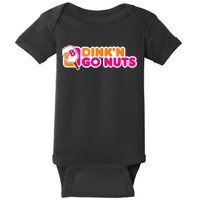 Dink'n Go Nuts Funny Pickleball Player Paddleball Lover Baby Bodysuit