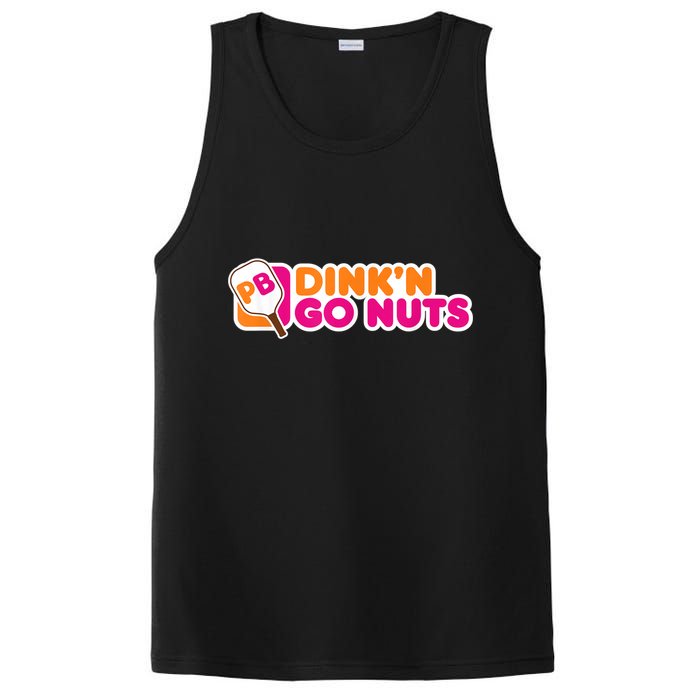 Dink'n Go Nuts Funny Pickleball Player Paddleball Lover PosiCharge Competitor Tank