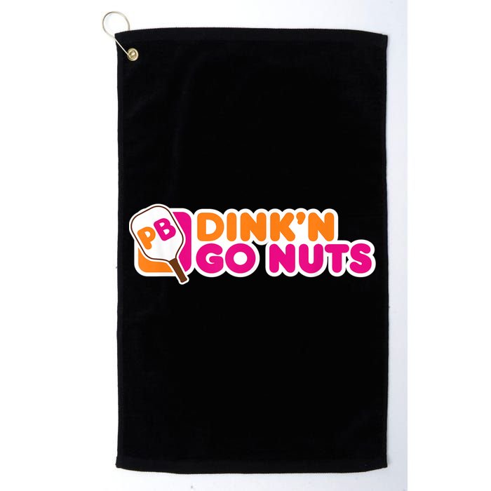 Dink'n Go Nuts Funny Pickleball Player Paddleball Lover Golf Towel