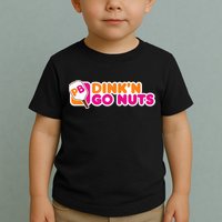 Dink'n Go Nuts Funny Pickleball Player Paddleball Lover Toddler T-Shirt