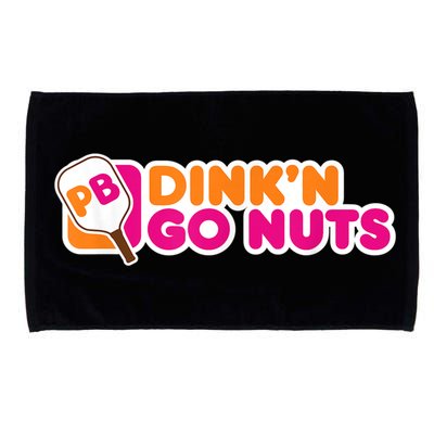 Dink'n Go Nuts Funny Pickleball Player Paddleball Lover Microfiber Hand Towel