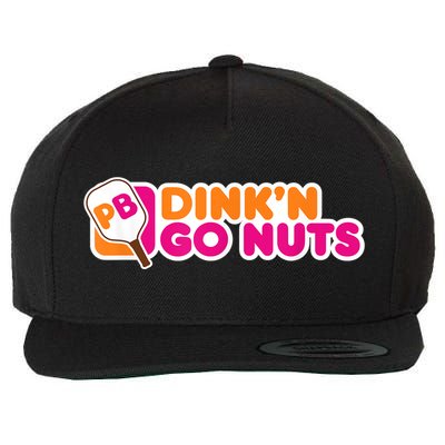 Dink'n Go Nuts Funny Pickleball Player Paddleball Lover Wool Snapback Cap