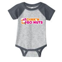 Dink'n Go Nuts Funny Pickleball Player Paddleball Lover Infant Baby Jersey Bodysuit