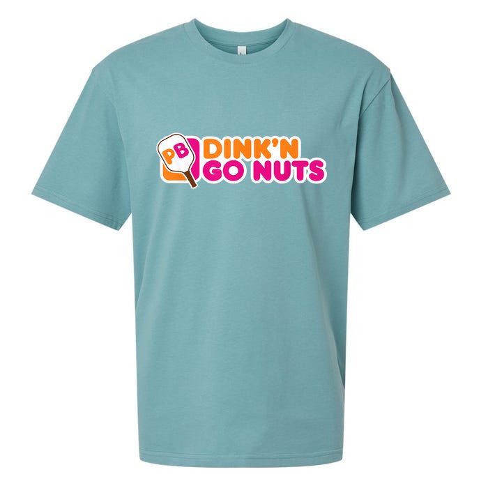 Dink'n Go Nuts Funny Pickleball Player Paddleball Lover Sueded Cloud Jersey T-Shirt