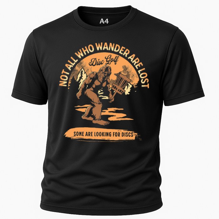 Disc Golf Not All Who Wander Are Lost Cooling Performance Crew T-Shirt