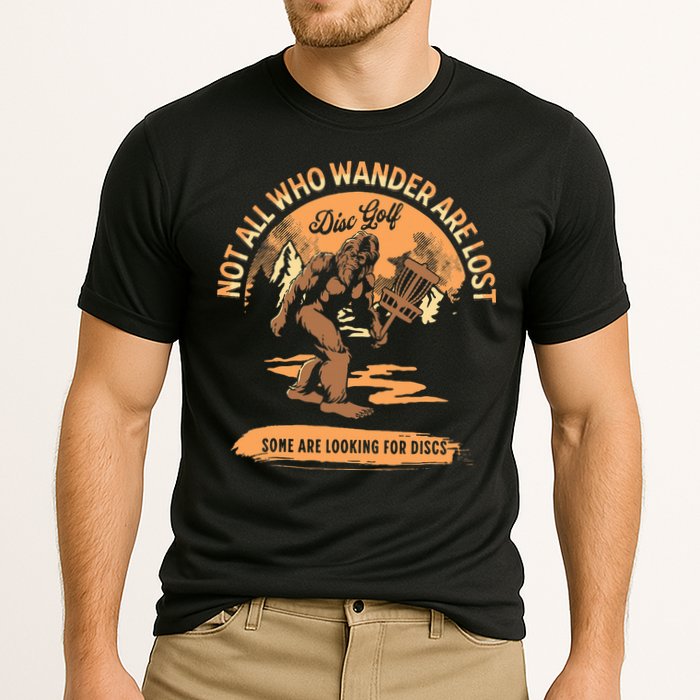 Disc Golf Not All Who Wander Are Lost Cooling Performance Crew T-Shirt