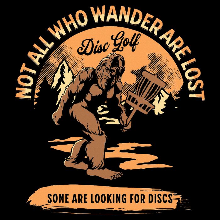 Disc Golf Not All Who Wander Are Lost Cooling Performance Crew T-Shirt