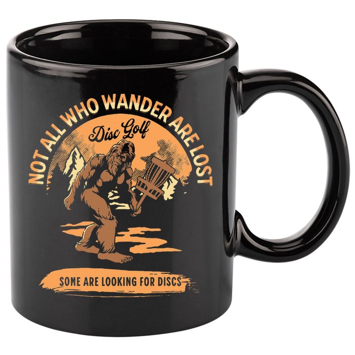 Disc Golf Not All Who Wander Are Lost 11oz C Handle Ceramic Mug