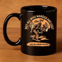 Disc Golf Not All Who Wander Are Lost 11oz C Handle Ceramic Mug