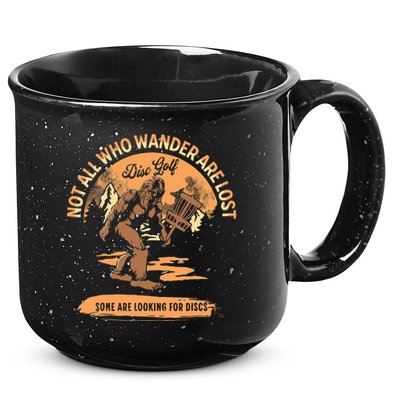 Disc Golf Not All Who Wander Are Lost 15oz Campfire Ceramic Mug