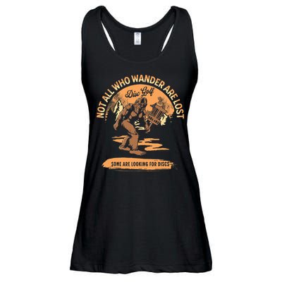 Disc Golf Not All Who Wander Are Lost Ladies Essential Flowy Tank