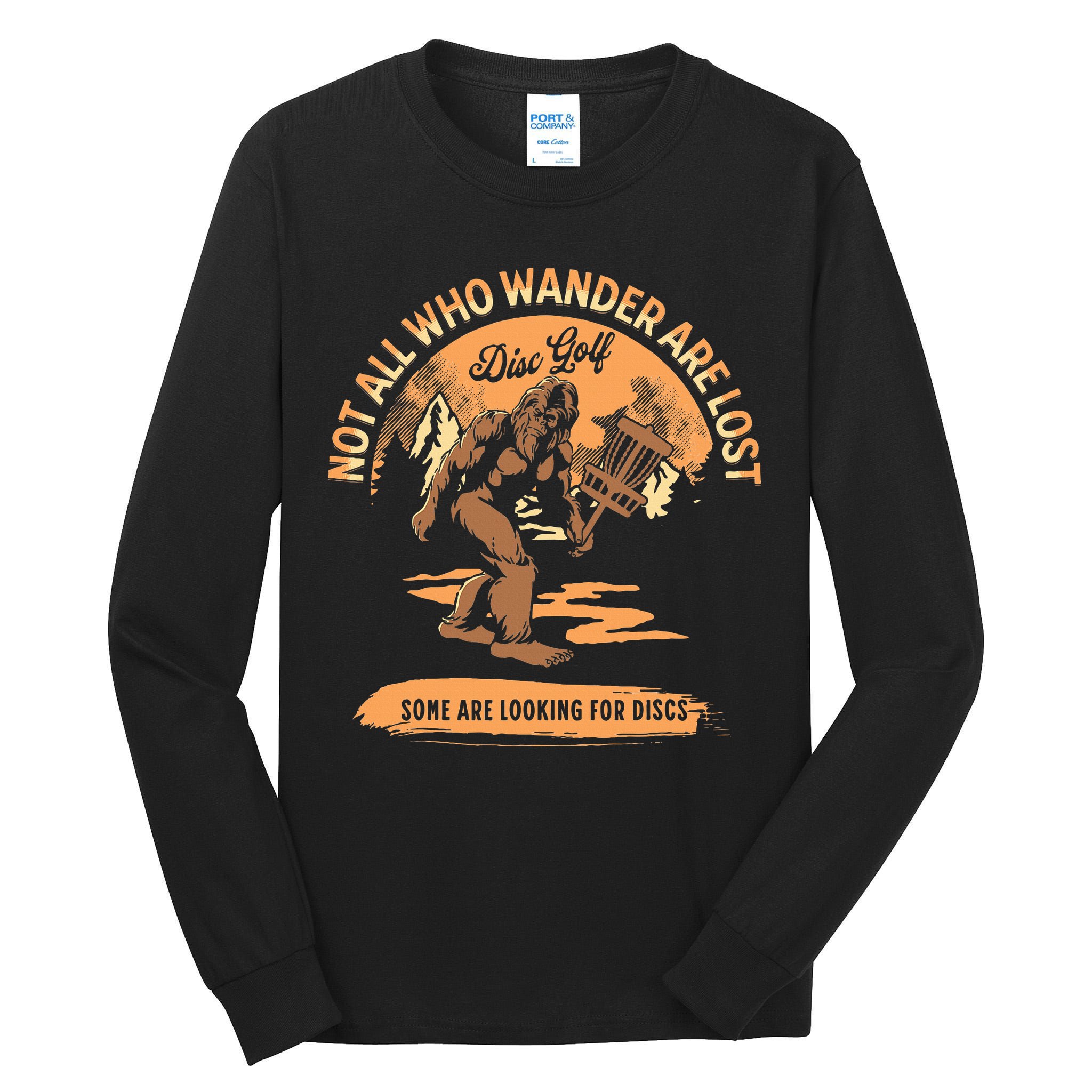 Disc Golf Not All Who Wander Are Lost Tall Long Sleeve T-Shirt