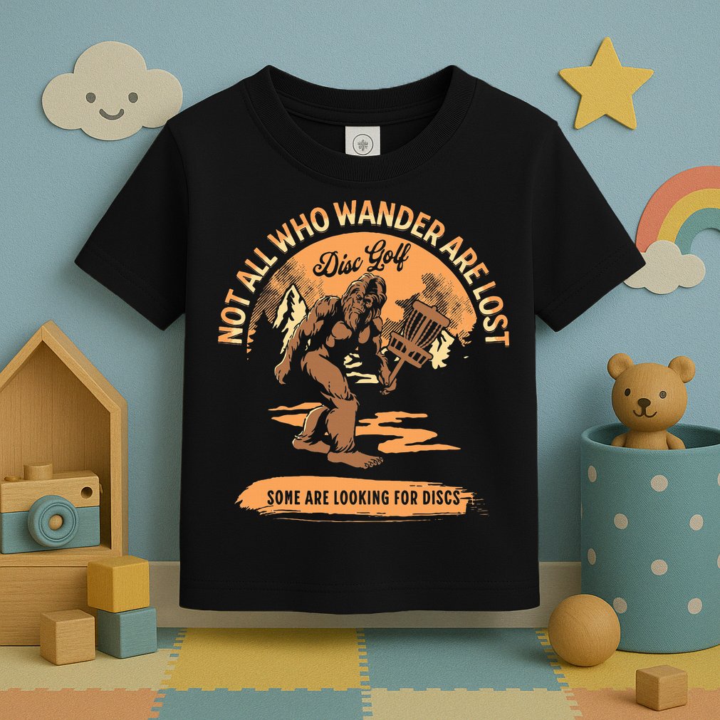 Disc Golf Not All Who Wander Are Lost Toddler T-Shirt