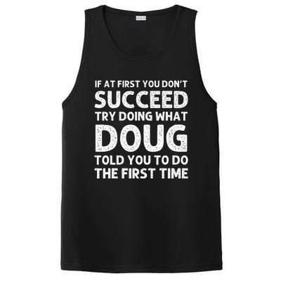 Doug Gift Name Personalized Birthday Funny Christmas Joke PosiCharge Competitor Tank