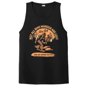 Disc Golf Not All Who Wander Are Lost Funny Sarcastic Gift PosiCharge Competitor Tank