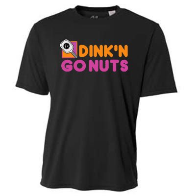 Dink'n Go Nuts Funny Pickleball Player Paddleball Lover Cooling Performance Crew T-Shirt