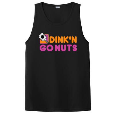 Dink'n Go Nuts Funny Pickleball Player Paddleball Lover PosiCharge Competitor Tank