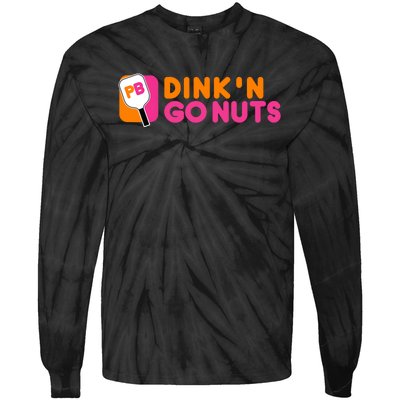 DinkN Go Nuts Pickleball Paddle Tie-Dye Long Sleeve Shirt